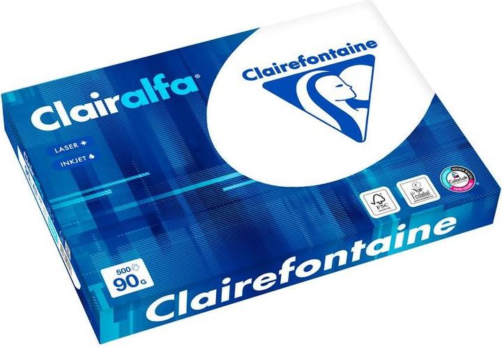 Immagine prodotto Clairefontaine Scatola A3 carta per fotocopie 90 grammi Clairalfa (90 g/m², 2500 x, A3)