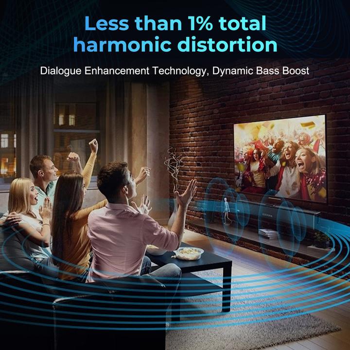 Immagine prodotto OXS Soundbar S3 per TV Home Theater Audio con Bluetooth 5.0 (40 W, Canale 2.0)