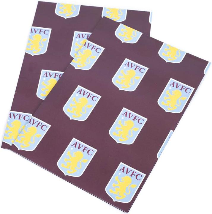 Produktbild Aston Villa FC Aufschrift Geschenkpapier (Geschenkpapier)