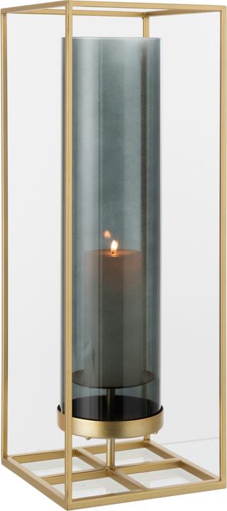 Actual product image J-Line Windlicht Rechteckig Hoch Metall/Glas Gold