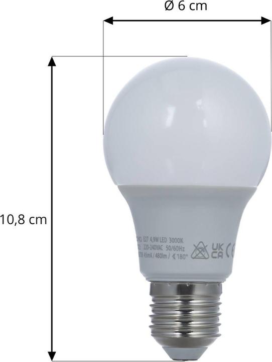 Produktbild Arcchio LED-Lampe E27 A60 4,9W 3.000K opal (E27, 4.90 W, 470 lm, 1 x, F)