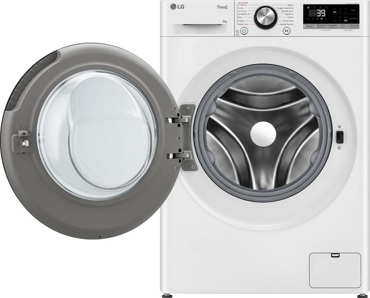 Image du produit LG F2R7S09TSWC Lave-linge Slim 9" à chargement frontal (9 kg, Gauche)