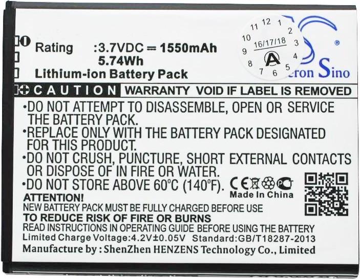 Image du produit AccuCell Batterie Archos 50c Neon, AC1850A, 45 Helium 4G, 45b Helium 4g