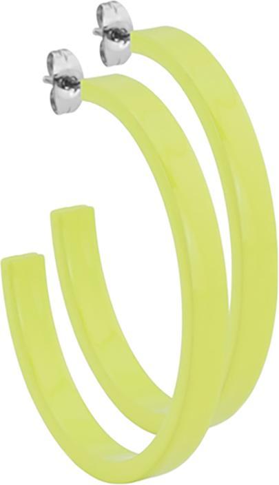 Image du produit Star Piercing Boucles d'oreilles jaune rond plat 5x42 (sans laiton, Acier chirurgical 316L)