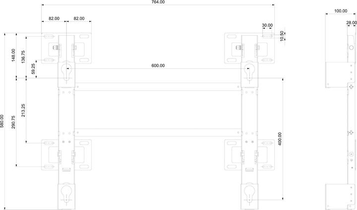 Produktbild Samsung Wandhalterung für Digital Signage LCD-Display (Wand, 75", 100 kg)