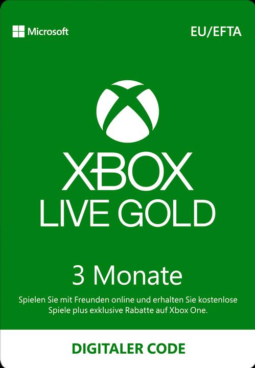 Actual product image Microsoft Xbox Live Gold (3 months)