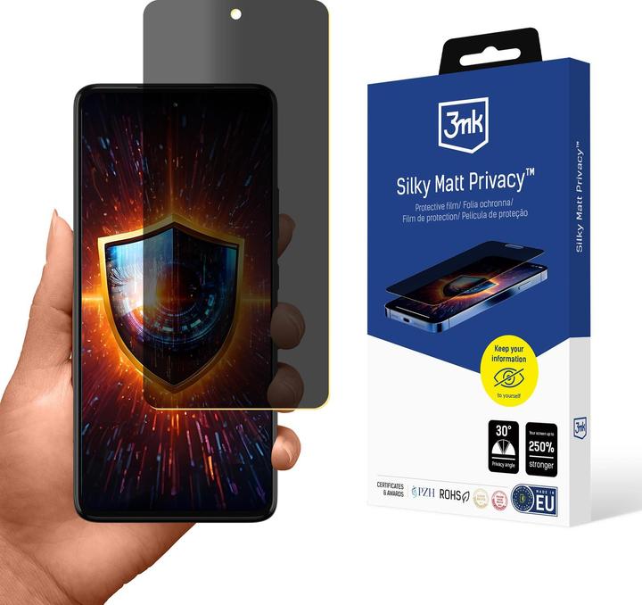 Image du produit 3MK Folia ochronna prywatyzujÄ ca matowa Silky Matt Privacy na Motorola Moto G72 (1 pièce(s), Motorola Moto G72)