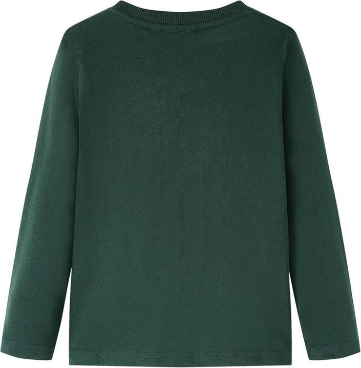 Actual product image VidaXL Children's long-sleeved shirt dark green 92,Material: 100 (92)
