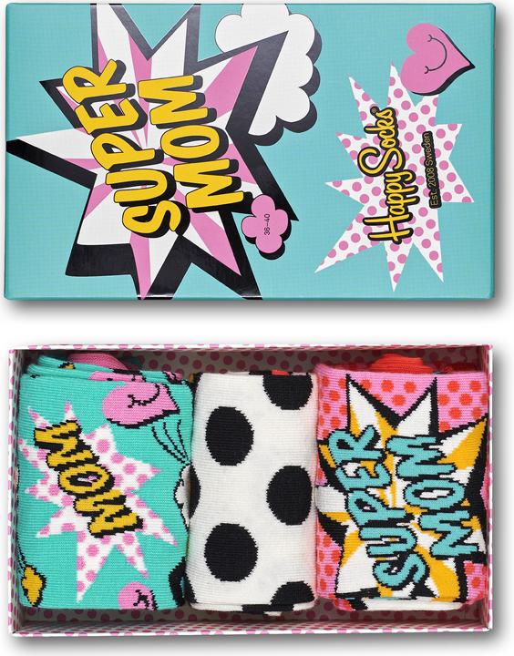 Image du produit Happy Socks Coffret cadeau pour la fête des mères (Lot de 3, 36 - 40)