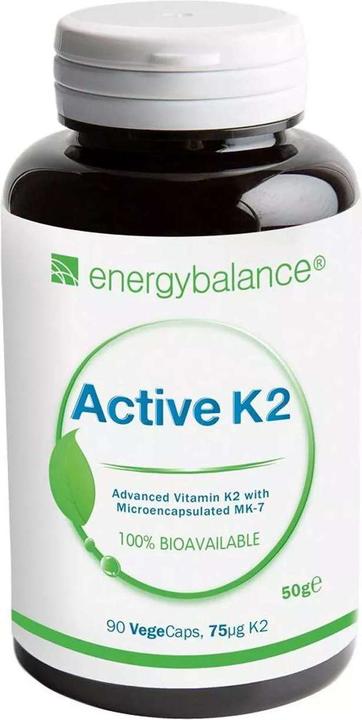 Produktbild Energybalance Active K2 Vitamin MK-7 (90 Stück, Kapseln, 50 g)