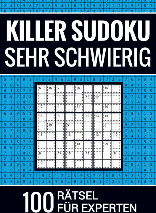 Immagine prodotto Killer Sudoku sehr schwierig - 100 Rätsel für Experten (Tedesco, Libri di puzzle sudoku, 2023)