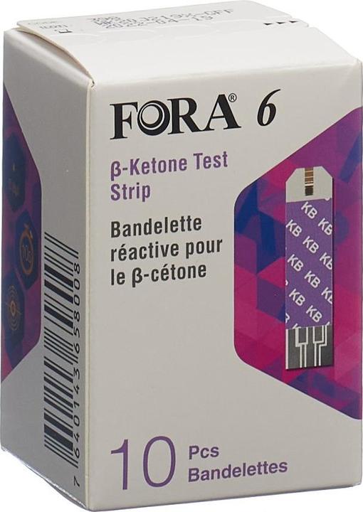 Image du produit Fora 6 bandelettes de test pour le β-cétone (Bandelette réactive)