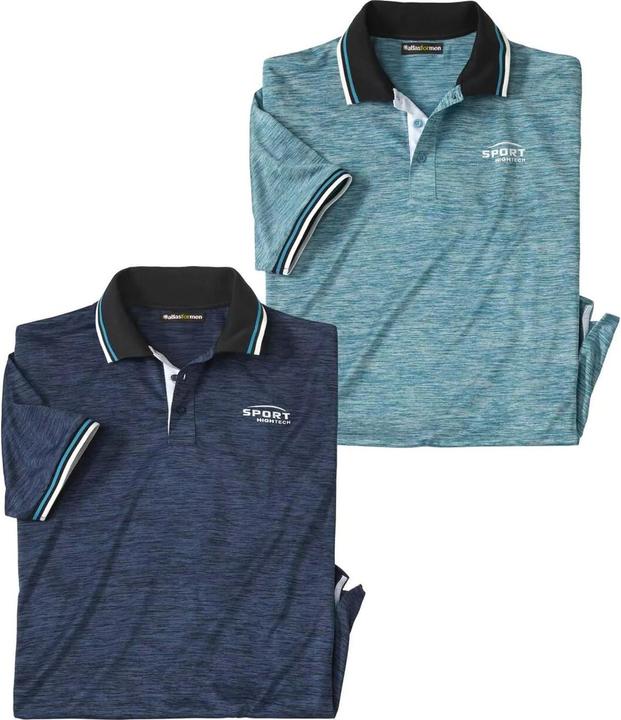 Immagine prodotto Atlas For Men Confezione da 2 polo abbigliamento sportivo (M)