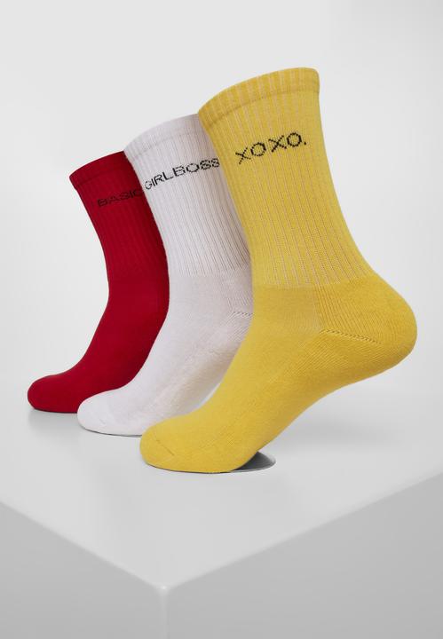 Produktbild Urban Classics Wording Socks 3-Pack (3er Pack, 43 - 46)
