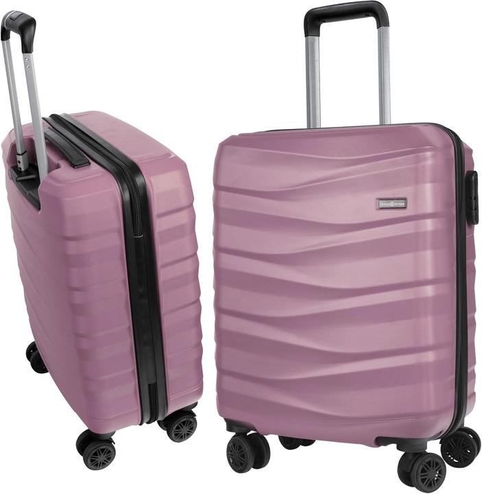 Immagine prodotto Hansekoffer Hartschalenkoffer mit Rollen und Zahlenschloss (105 l, L (90 - 115l))