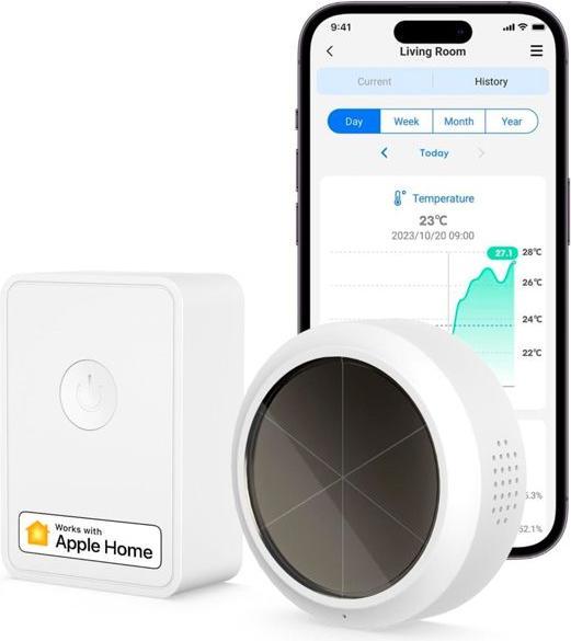 Produktbild Meross Smart Temperatur/Feuchte- Sensor Starter Kit inkl. Hub