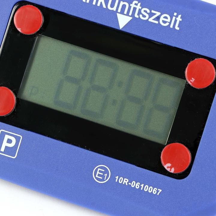 Actual product image Wiltec electronic parking disc KBA approval digital automatic parking meter