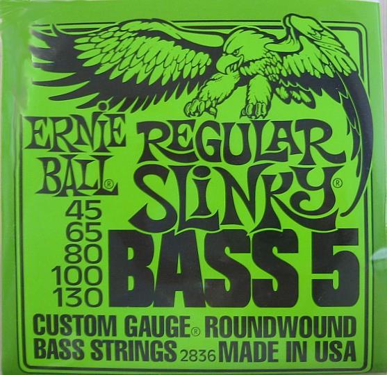 Image du produit Ernie Ball Regular Slinky 5-String (5 x, Basse électrique, 0.13")
