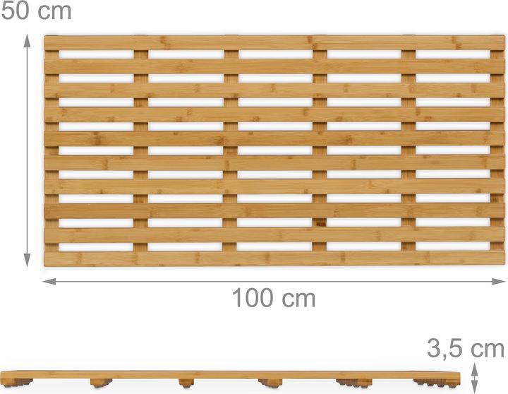 Actual product image Relaxdays Bath mat (100 x 50 x 3.5 cm)