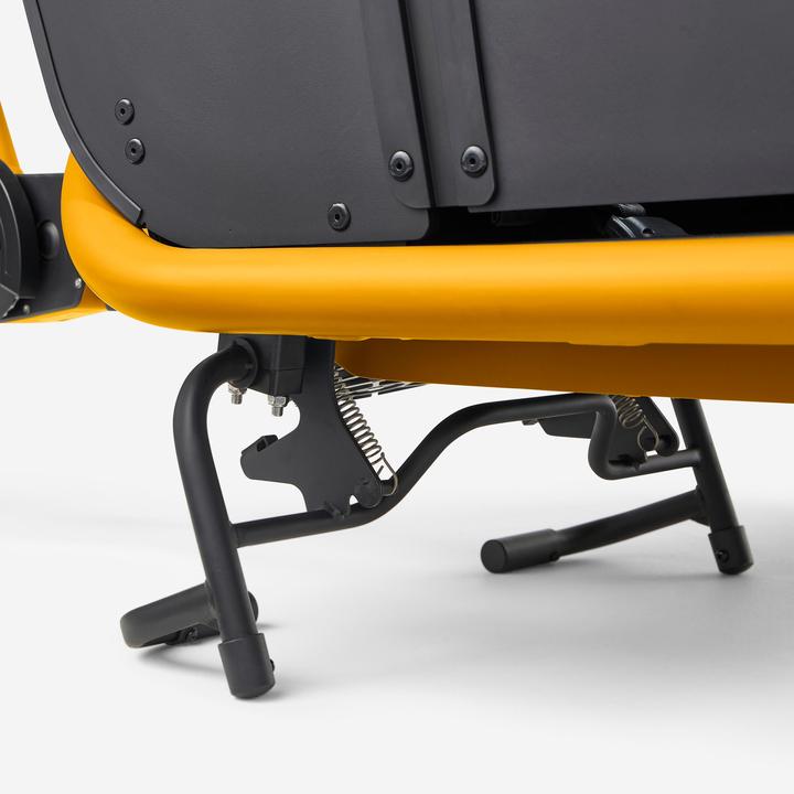 Actual product image Btwin E-cargo bike Cargobike Long John F900E Family yellow