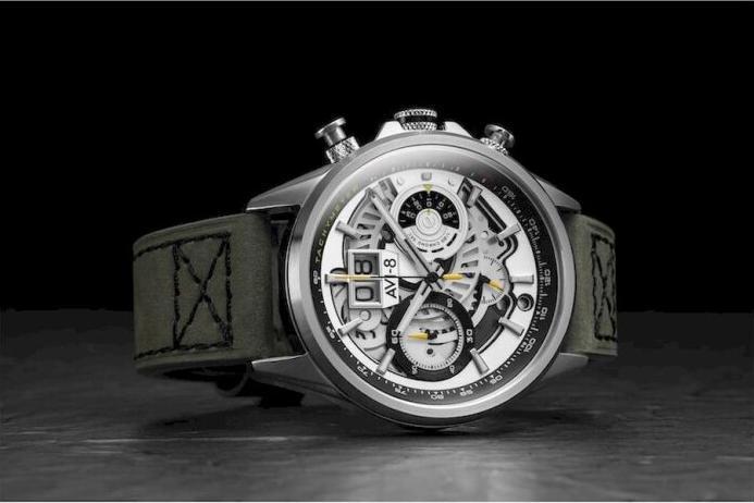 Actual product image AVI-8 AV-4065-01 Hawker Harrier Chronograph 45mm 5ATM (Chronograph, 45 mm)