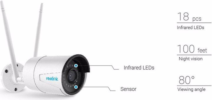 Actual product image Reolink RLC-410W 4MP Bullet IP Camera (2560 x 1440 Pixels)