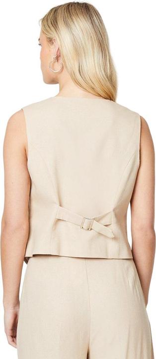 Actual product image Dorothy Perkins Womens/Ladies Linen-Look Petite Waistcoat (38 D)