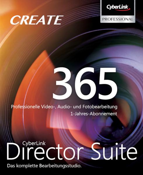 Produktbild CyberLink Director Suite 365 12Mo ESD (1 User, 1 Geräte/User, 12 Monate)