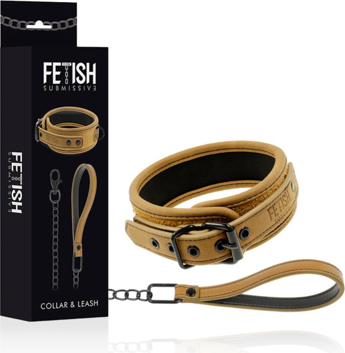 Produktbild Fetish submissive Halsband & Leine veganes Leder