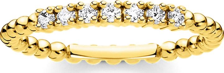 Actual product image Thomas Sabo Ring Balls With White Stones Gold (52, 925 Silver)