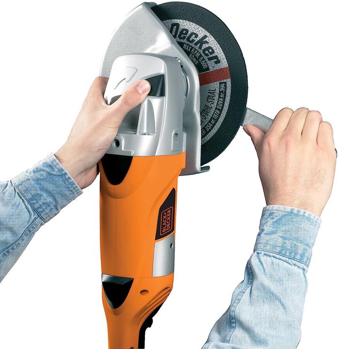 Actual product image Black & Decker Two hand angle grinder 2000W (230 mm)