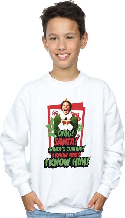 Actual product image Elf Boys OMG Santa Sweatshirt (140, 146)