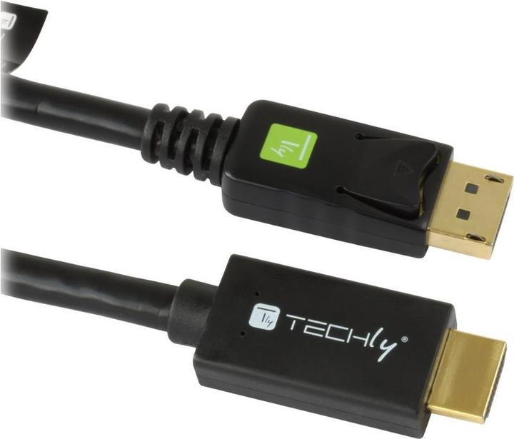 Produktbild Techly DisplayPort — HDMI (Typ A) (2 m, HDMI, DisplayPort)