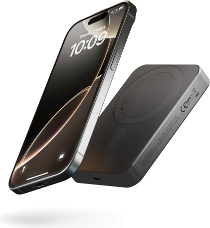 Zens Slim Qi2 Al Powerbank10.000mAhBlack (10000 mAh)