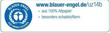Actual product image Falken Folder Recycolor Spine width: 50 mm Use for paper size: DIN A4 (A4, 50 mm, 1 Piece)