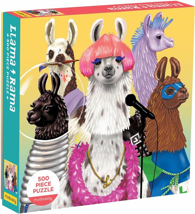 Produktbild Abrams & Chronicle Llama Rama 500 Piece Family Puzzle (Mudpuppy, Englisch)
