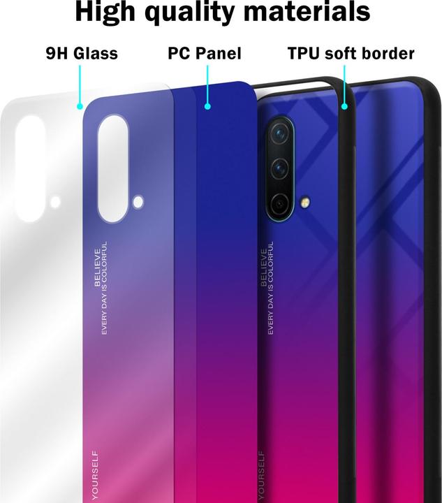 Produktbild Cadorabo TPU 2 Farben Glas Hülle (OnePlus Nord CE 5G)