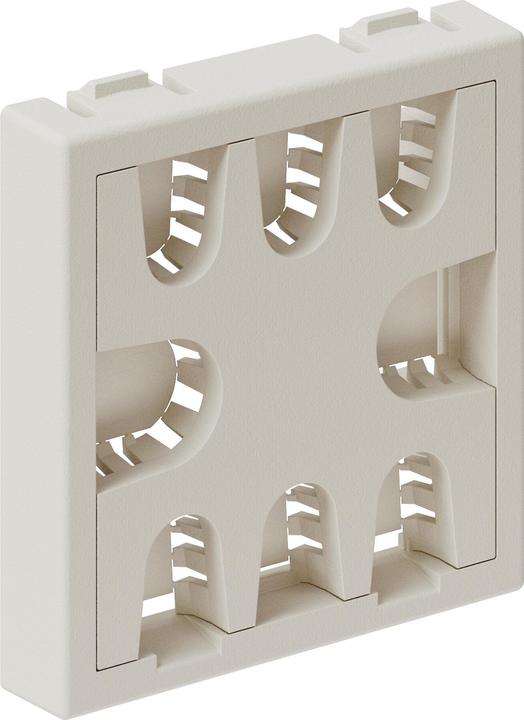 Produktbild IB Connect Multimedia-Zubehör 45x45 weiss Kabeldurchführung 8 Plätzen (0.05 m)