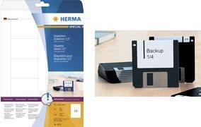 Actual product image HERMA ZIP disc labels A4