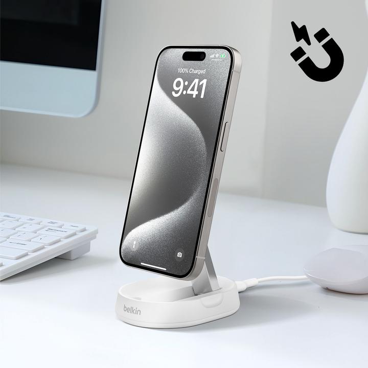 Produktbild Belkin Boost Charge Pro Qi2 magnetische Ladestation (15 W)