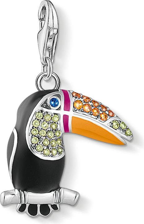Produktbild Thomas Sabo Charm-Anhänger Bunter Tukan Silber (Emaille, 925er Silber)