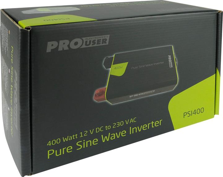Image du produit ProUser Convertisseur de tension PRO USER PSI400, 16483 DC/AC, 12V à 230V, 400W
