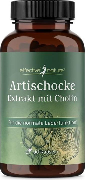 Produktbild Effective Nature Artischocken Extrakt mit Cholin (90 Stück, Kapseln, 90 g)