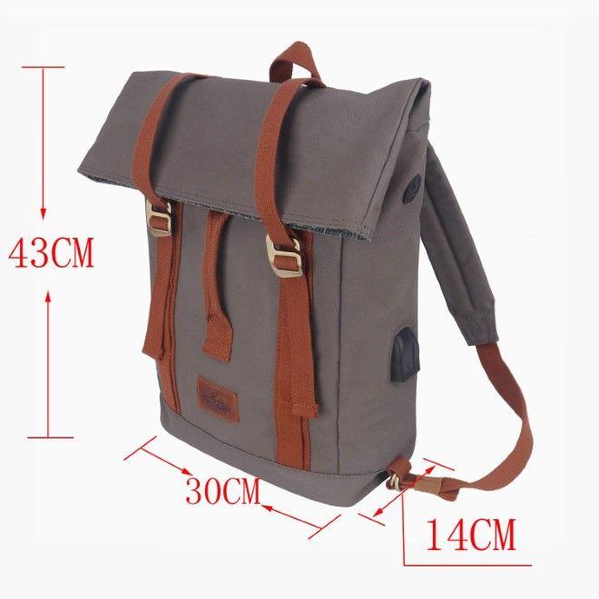 Image du produit Tourbon Sacoche de porte-bagages et sac à dos en toile imperméable pour vélo (18 l, Sacoches)