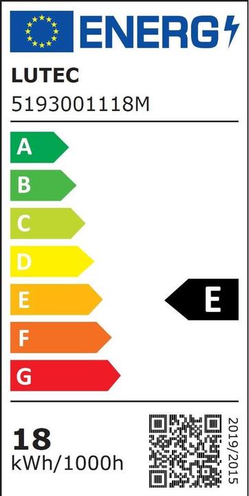 Energie-Label Lutec Qubo (1100 lm, IP54)
