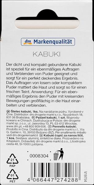 Actual product image dm ebelin Kabuki brush pastel