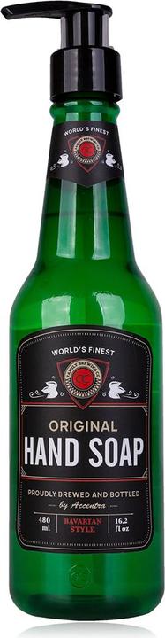 Accentra Handseife AC BREW in Bierflasche, 330ml, Duft: Oak & Citrus, Farbe: grün, VE 6/12 (Flüssigseife, 330 ml)