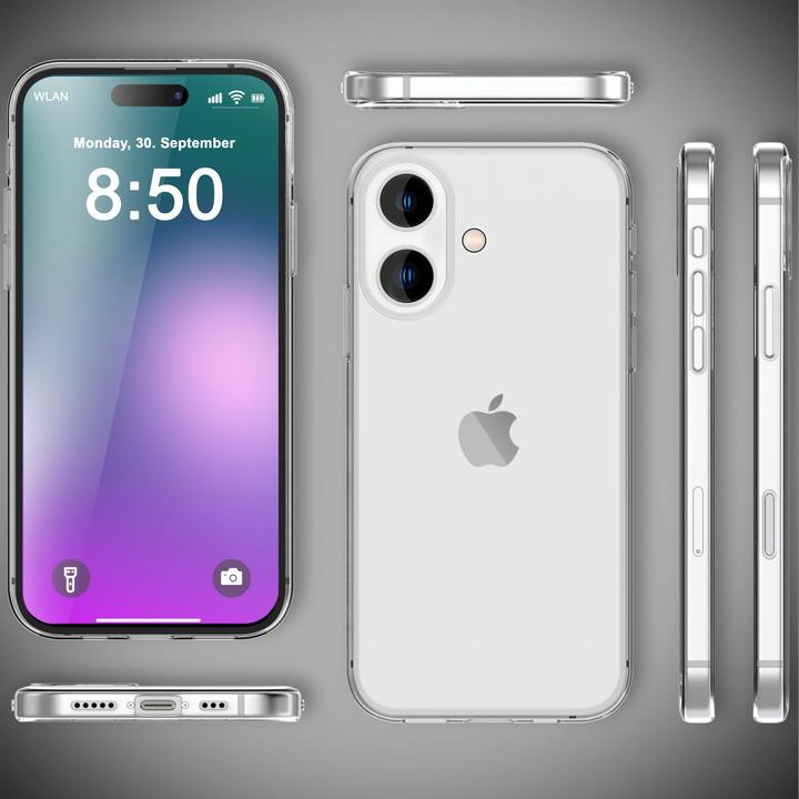Produktbild Nalia Klare Transparente Silikon Hülle (Apple iPhone 16 Plus)