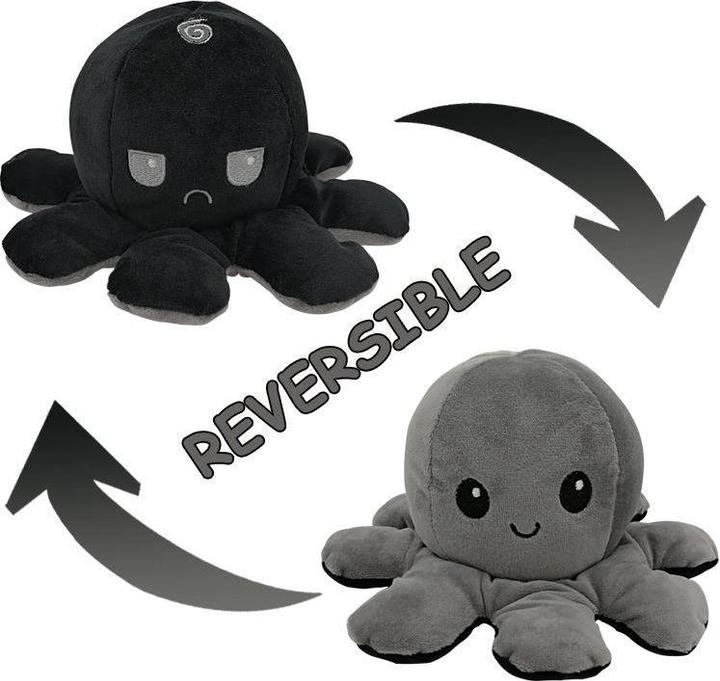 Actual product image PhoneLook Peluche poulpe réversible double face Mood Octopus / gris