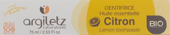 Actual product image Argiletz Toothpaste lemon organic (75 ml)